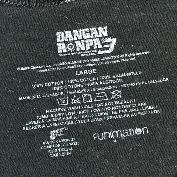 Danganronpa 3 Future Arc Anime Tank Top Kyoko, Mikan, Hajime, Monokuma Size L - Picture 5 of 6